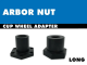 Arbor Nut – Long – Cup Wheel Adapter